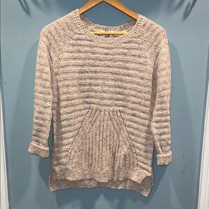 Hippie Rose Beige Striped Sweater